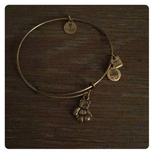 Alex and Ani teddy bear bangle in gold